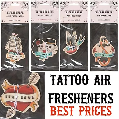 £1.69 • Buy Tattoo Car Cupboard Air Fresheners Anchor Skull Swallow Ship Heart Sailing Gift