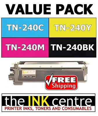 TN-240BK TN-240C TN-240M TN-240Y Toner FULL SET For Brother HL MFC DCP Printers • $162