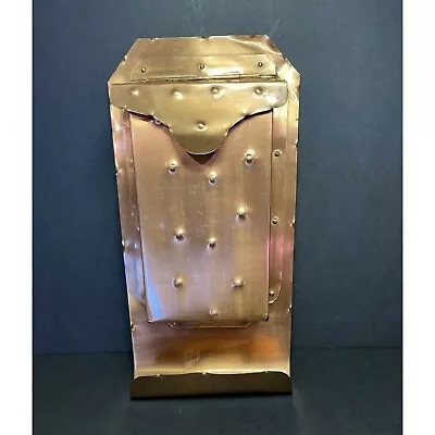 VTG Hand Crafted Copper Mailbox By Drumgold Arts Crafts Mission Style Wall Box • $64.95