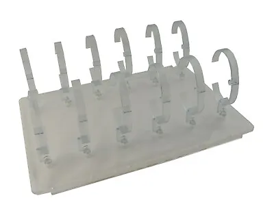 £34.95 • Buy Acrylic 12 Set Adjustable C-Clip Watch Display Stand Window Showcase (Clear)