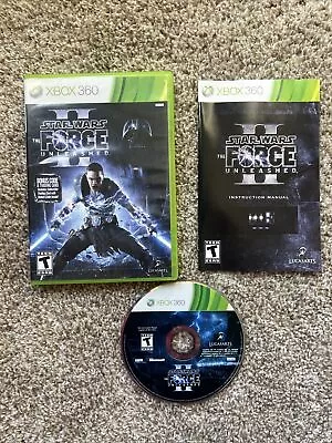 Star Wars: The Force Unleashed II 2 (Xbox 360 2010) Complete W/ Manual TESTED • $11.95