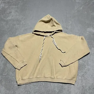Aerie Sweatshirt Womens Small Tan Brown Hoodie Comfort Lounge Cozy Pullover • $14.95