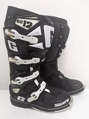 Gaerne Sg12 Motocross Mx Atv Boots Uk9 Us9.5 Eu44 Black/white 2174001 • £399.95