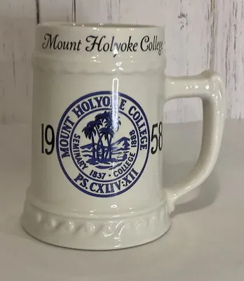 Mount Holyoke College Class 1958 Carol Beer Stein Mug By Nassau China Co NJ USA • $19.90