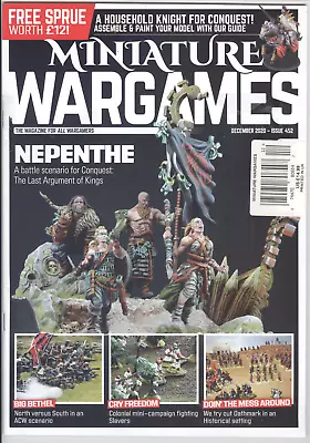 MINIATURE WARGAMES Issue 452 (Dec 2020) Magazine Rules Miniature Hobby Games • $9.99