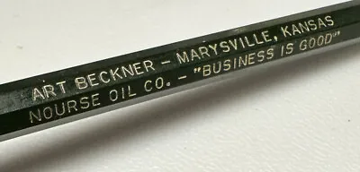 Vintage Marysville Kansas Nourse Oil Company Grease Gas Auto Advertising Pencil • $32.99