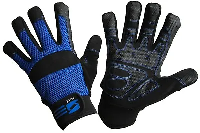 Mechanics Work Gloves Grip Washable Safety Protection Air Mesh Gardening DIY • $11.95