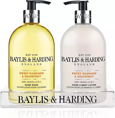 £6.73 • Buy Baylis & Harding Sweet Mandarin & Grapefruit Hand Wash And Lotion Set - Vegan F