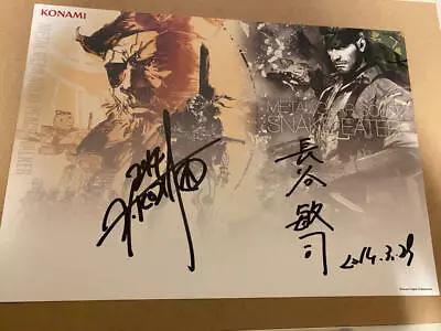 Hideo Kojima Satoshi Hase Autographed Peace Walker Snake Eater Metal Gear Solid • $2214.78