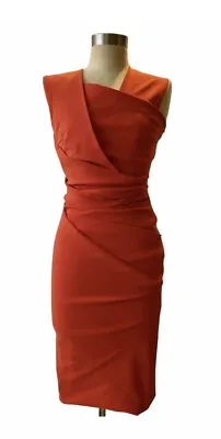 Preen By Thornton Bregazzi Red Bodycon Dress Small NWOT Valentine’s Day Date • $150