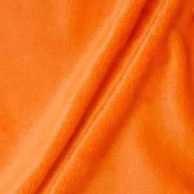 $13.99 • Buy Faux Fur Soft Solid Minky Fabric By The Yard Orange
