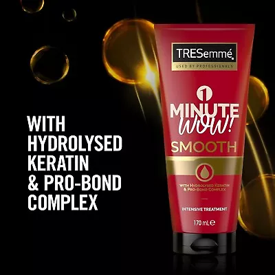 Tresemmé 1 Minute WOW Smooth Intensive Hair Treatment For Damaged Hair 170ml • £4.49