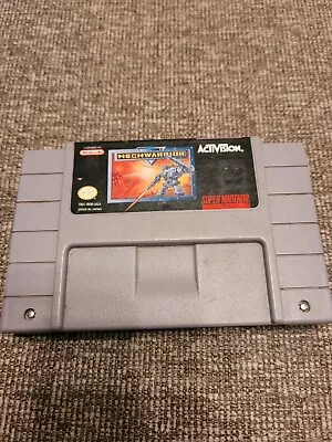 MechWarrior Super Nintendo SNES Authentic Tested Cartridge Only Ships Fast! • $17