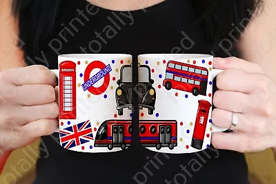 Personalised London Bus Baby Gift Idea Birthday Christmas Mug & Coaster • £11.99