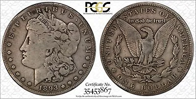 1893 S Morgan Silver Dollar PCGS Fine Details • $4290