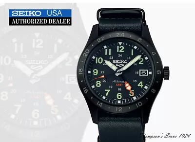 Seiko 5 Sports Field Series GMT Function SSK025 Automatic Black Dial New In Box • $332