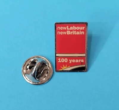 Vintage New Labour New Britain 100 Years Anniversary Politics Enamel Pin Badge • £4.95