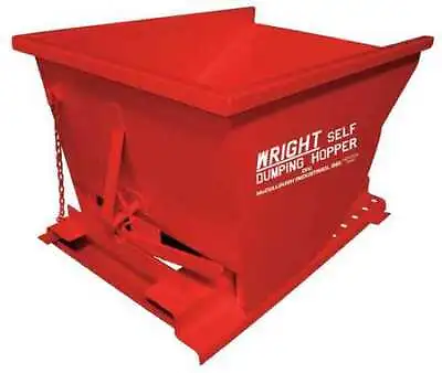 Zoro Select 2577 Red Self Dumping Hopper 4000 Lb Red • $874.99