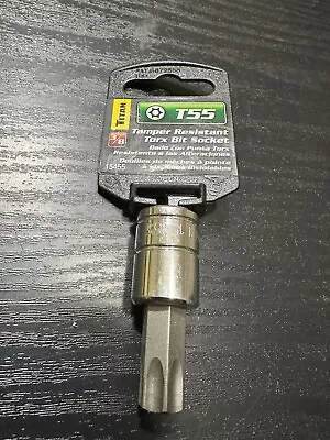 Titan TR55 Tamper Resistant Torx T55 Bit Socket 15455 - 3/8  Drive • $9.99