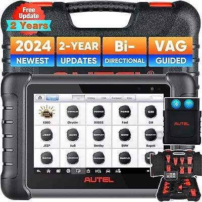 Autel MaxiPRO MP808BT Pro Updated Diagnostic Scanner 2 Years Updates+11 Adapters • $639