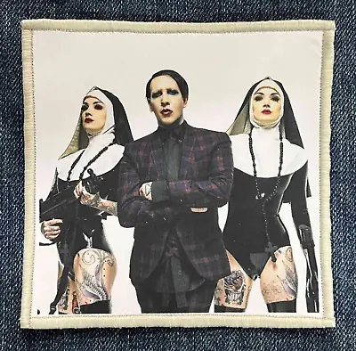Marilyn Manson With Nuns Sublimated Printed Patch | Singer Metal Music Band Logo • $6.99