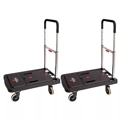 Magna Cart FF 4 Wheel Folding Platform Transport Cart Supports 300 Lbs (2 Pack) • $155.99