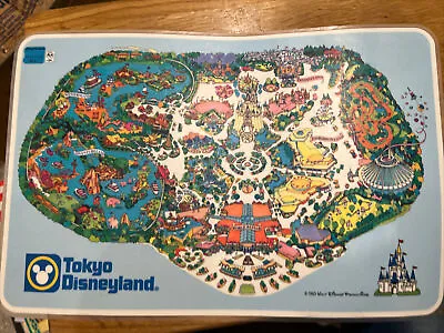 Tokyo Disneyland 1983 Plastic Menu Map 17 X 11 1/2  • $44.61