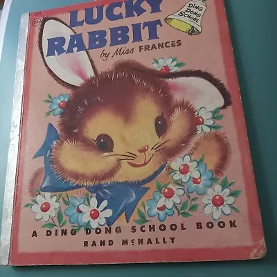 Vintage LUCKY RABBIT By Miss Frances 1955 Rand McNally Ding Dong School Book • $5.99