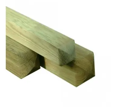 Green Treated Timber Wooden Fence Posts - Planed Garden Post - 4x4 - 100 X 100 • £40.46