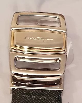 £229 • Buy Salvatore Ferragamo Black Leather Belt Sz 115 Brand New In Box