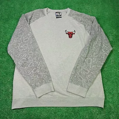 Vintage Chicago Bulls Sweatshirt Embroidered Logo NBA 90s Men's Size 4XL • $29.99