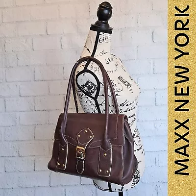 XL Maxx New York $300 Leather Shoulder Bag • $39