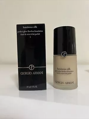 NEW Giorgio Armani Luminous Silk Foundation # 3 - 30mL/1oz. • $93