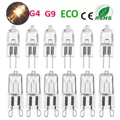 £5.47 • Buy 10X G4 G9 Halogen Bulbs ECO 10W 20W 25W 40W 60W Capsule Replaced Warm White Lamp