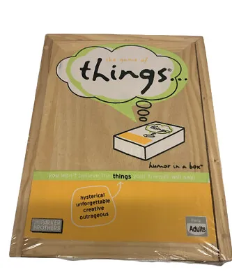 $28 • Buy The Game Of Things… Humor In A Box, Wooden Edition Sealed