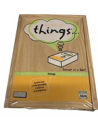 $28 • Buy The Game Of Things… Humor In A Box, Wooden Edition Sealed