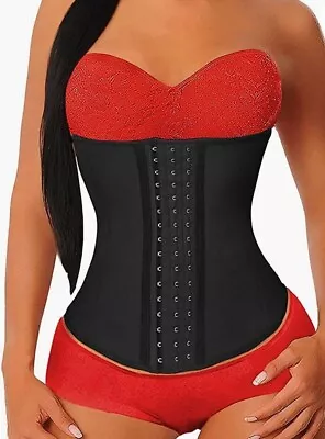 YIANNA Waist Trainer For Women Latex Steel Boned Corset SIZE 6xl • £12.99