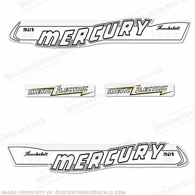 Fits Mercury 1957 40hp Mark 55 Electric Outboard Decal Kit Reproduction Decals • $54.95