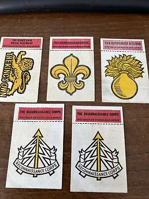 Scarce A&bc Gum Military Emblems Stickers Issued With Battle Cards • £7.50