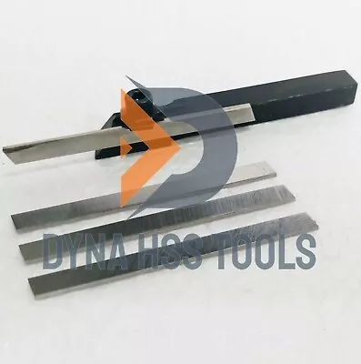 Mini Lathe Parting Cut Off Tool Holder 6mm Shank + 4x HSS Bit UNIMAT EMCO MYFORD • $14.99