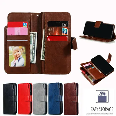 For Xiaomi Redmi Note 11 10 9 8 6 Pro 9A Magnetic Leather Wallet Case Flip Cover • $6.99