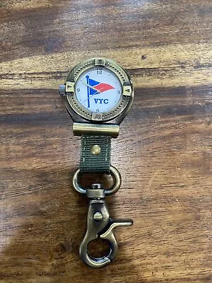 Venice Yacht Club VYC Florida FL Sailing Pennant Flag Clip On Watch Clock WORKS! • $19.95