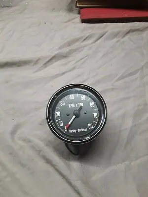 HARLEY DAVIDSON OEM Motorcycle Tachometer 0-80 RPM Italy Veglia • $50