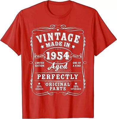 Vintage 70th Birthday Funny 1954 70 Birthday Gift Unisex T-Shirt • $21.99