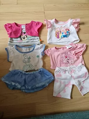 £9.99 • Buy Build A Bear Disney Clothing Bundle Minnie Mouse Princess Cinderella Ariel