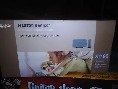 Maxtor Basics Personal Storage 3200 200 GB External Hard Drive • $44.95