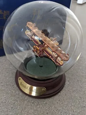 Mayflower Glass Globe With Bristol Bulldog Aeroplane • $65