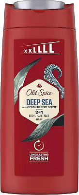 Deep Sea Shower Gel & Shampoo For Men 675 Ml 3-In-1 Body-Hair-Face Wash Long-L • £9.38