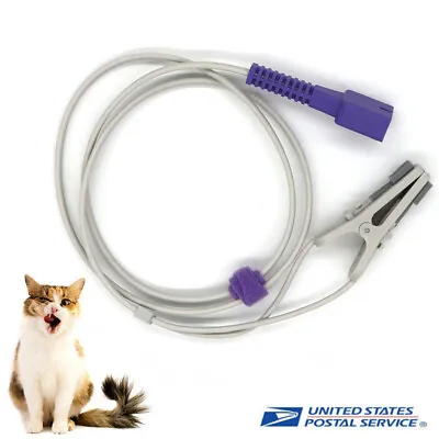 Veterinary SpO2 Ear Lingual Sensor Clip Fit For NELLCOR Oximax DB9 Animal Use • $16.99