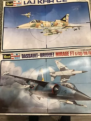 Revell Dassault Mirage F1 & IAC KFIR C2 Vintage Models • £5